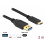 Câble USB 10 Gbps, A mâle vers C mâle, 2 m
