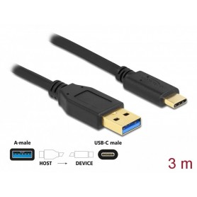 Câble USB 10 Gbps, A mâle vers C mâle, 3 m