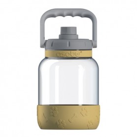 Asobu - The Barkley Dog Bowl – Gourde en Tritan | Anti-Fuite 1 Litre avec gamelle pour Chien Jaune | Idéal pour la randonnée, Le Sport, Le Fitness et la Promenade