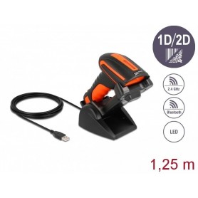  Scanner de Codes-Barres Industriel 1D et 2D pour 2,4 GHz ou Bluetooth