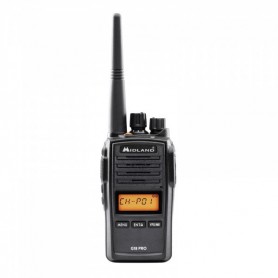 Midland G18 Pro, Émetteur-Récepteur PMR446, Talkie Walkie Bi-Bande, Talkie Walkie Longue Distance, Batterie Lithium, Etanchéité IP67, Noir