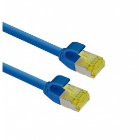  Câble patch ultra fin S/FTP Cat 6A Bleu 2 m
