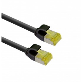 Helos Ultra Slim Patch Cable S / FTP Cat 6A Black 7.5m