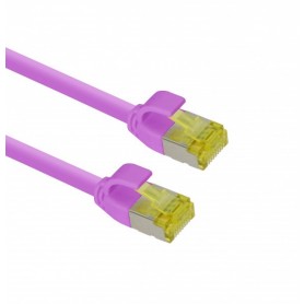 Ultra Slim Patchcâble S/FTP Cat 6A Magenta 3,0m