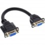 Câble adaptateur InLine® VGA 15 broches VGA femelle à femelle pour une installation de 0,2 m
