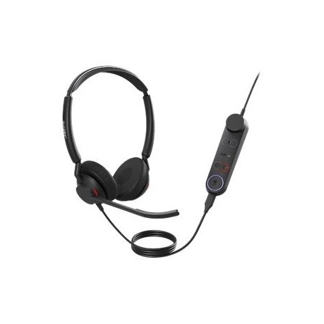 Jabra Engage 50 II - Micro-casque filaire stéréo avec contrôle d’appel Link - 3 micros à réduction de bruit, ultra-léger, USB-C - Certifié MS Teams, fonctionne avec toutes les plateformes - Noir