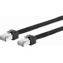 Metz Connect Patch Cable Cat.6 Ultraflex500 VoIP AWG 26 0,5 m noir