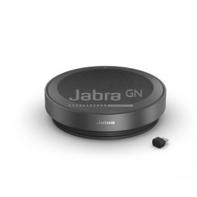 Jabra Speak2 75 Enceinte Bluetooth USB-C, 4 micros antibruit et Haut-Parleur 65 mm Pleine Gamme - Certifié MS Teams, Fonctionne avec d’Autres Plates-Formes - Gris foncé