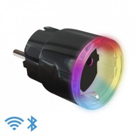Shelly Plus Plug S - Noir | Prise connectée Wi-Fi programmable 12A | 2500 W | Horaires & Minuteur | Compteur de consommation | Télécomande | Alexa & Google Home | App iOS, Android