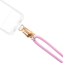 Bandoulière rose avec pompons