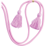 Bandoulière rose avec pompons
