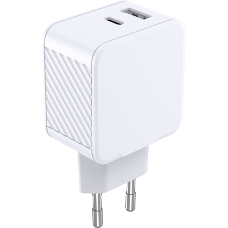 CS 32W USB A 12W + USB C 20W Recyclé Blanc