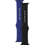 Pack de 2 bracelets Apple Watch noir/bleu 42/44