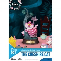 Alice au pays des merveilles statuette PVC Mini Diorama Stage The Cheshire Cat 10 cm