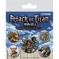 Attack on Titan pack 5 badges Season 3