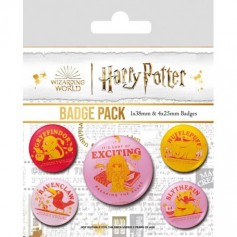 Harry Potter pack 5 badges Witty Witchcraft