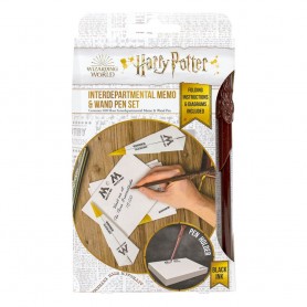 Harry Potter bloc-notes avec stylo baguette magique Hogwarts (carton de 6)