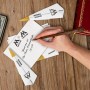 Harry Potter bloc-notes avec stylo baguette magique Hogwarts (carton de 6)