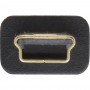 Câble plat USB 2.0 InLine® USB Un mâle à un Mini-B mâle 5 broches noir / or 0.5m
