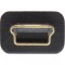 Câble plat USB 2.0 InLine® USB Un mâle à un Mini-B mâle 5 broches noir / or 1,5 m