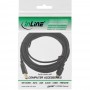 Mini câble InLine® USB 2.0 de type A mâle à Mini-B mâle 5 broches noir / or 5m