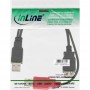 Câble de raccordement USB 2.0, InLine®, 2x prise A à prise femelle A, 0,2m