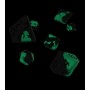 Oakie Doakie Dice dés RPG-Set Glow in the Dark - Biohazard (7)