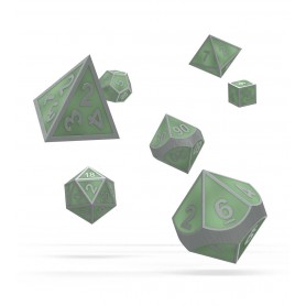 Oakie Doakie Dice dés RPG-Set Metal Glow in the Dark - Druid's Blaze (7)