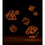 Oakie Doakie Dice dés RPG-Set Metal Glow in the Dark - Golden Princess (7)