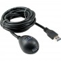 Câble InLine® USB 3.0 Type A mâle à A femelle + Alimentation avec support noir 3m