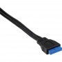 Baie avant 3,5 pouces avec lecteur de carte USB 3.0 InLine® 1x USB 3.0 noir