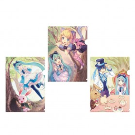 Vocaloid set 3 pochettes transparentes Characters