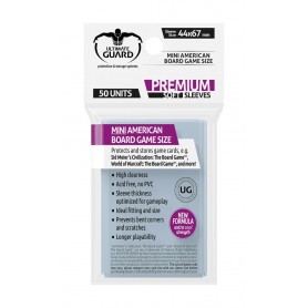 Ultimate Guard 50 pochettes Premium Soft Sleeves jeux de plateau américains petit format