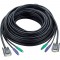 Jeu de câbles KVM, Aten 2L-1010P, VGA + PS / 2, avec code de couleur PC99, 10 m