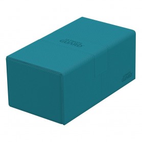 Ultimate Guard Twin Flip'n'Tray 200+ XenoSkin Monocolor Bleu Pétrole