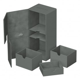 Ultimate Guard Twin Flip'n'Tray 266+ Xenoskin Gris