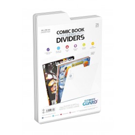Ultimate Guard 25 intercalaires pour Comics Premium Comic Book Dividers Blanc