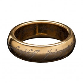 Le Seigneur des Anneaux bague tungstène Anneau Unique (plaqué or) Taille 07