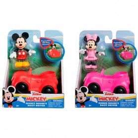 Lot de 2 : Disney Mickey Minnie car assorted figure