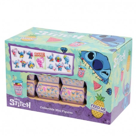 Lot de 24 : Disney Burguer Stitch assorted figure 5cm