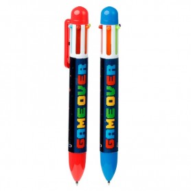 Lot de 16 : Game Over multicolour pen