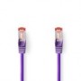 Câble Cat 6 | RJ45 Male | RJ45 Male | S/FTP | 1.00 m | Rond | LSZH | Violet | Label