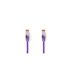 Câble Cat 6 | RJ45 Male | RJ45 Male | S/FTP | 1.00 m | Rond | LSZH | Violet | Label