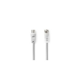 Câble d'antenne et de satellite | F Mâle | IEC (Coax) Mâle | Plaqué nickel | 75 Ohm | Double blindage | 1.50 m | Rond | PVC | Bl