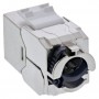 Inline® Keystone RJ45 Jack Slim, Snap-In, Cat.6A, cravate de câble intégrée