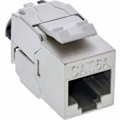 24pcs. Bulk-Pack Inline® Keystone RJ45 Jack Slim, Snap-In, Cat.6A, cravate de câble intégrée