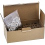 24pcs. Bulk-Pack Inline® Keystone RJ45 Jack Slim, Snap-In, Cat.8.1, cravate de câble intégrée