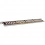 Panneau de patch Inline® 19 "Cat.6A 0,5 U 24 Port, avec protection contre la poussière, gris
