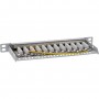 Panneau de patch Inline® 10 "Cat.6A 0,5U 12-port, avec protection contre la poussière, gris