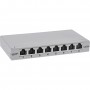 Panneau de patch Inline® Cat.6A 0,5U 8 port, pour table / mur / rail, avec protection contre la poussière, gris